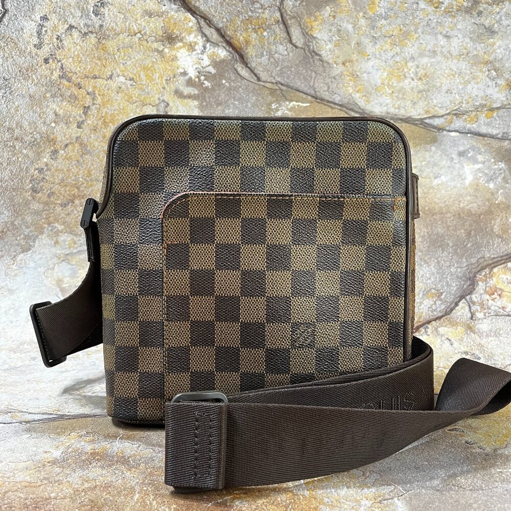 Louis Vuitton Olav PM Crossbody Shoulder Bag Damier Ebene Messenger Bag